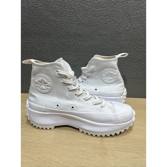 Converse Run Star Hike High Triple White Size Mens 8 Womens 7.5 main image 13